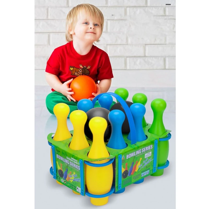 Маленький пластиковый шарик для боулинга набор шаров веселые домашние Семейные