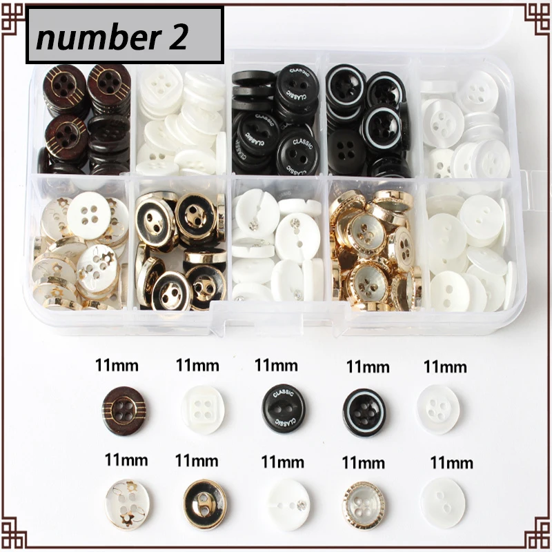 

Button buttons mixed metal resin pearl buttons shirt shirt jeans clothes round small buttons