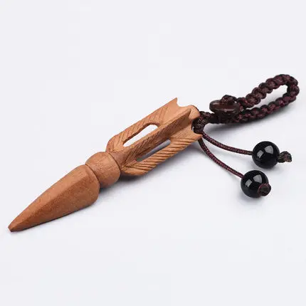 Брелок для ключей vajra из красного дерева | Дом и сад
