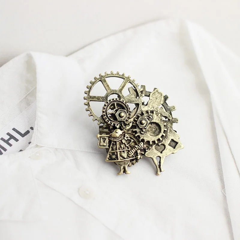 Женская брошка sanлето 2019 с металлическим покрытием из сплава в стиле ретро