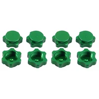 8pcs 17mm wheel hub hex nut fine anti dust cover proof 80123 81212 for 18 rc hobby car parts