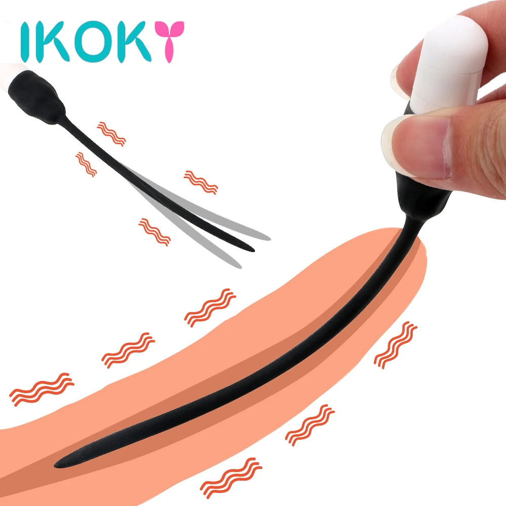 3 мм уретральные звучащие Вибраторы для мужчин Пенис с вилкой расширитель пениса