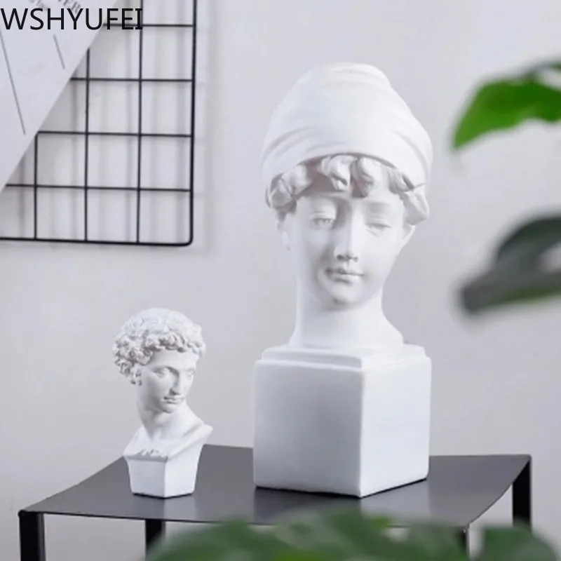 Современная Скульптура в скандинавском стиле имитация гипса персонаж из смолы