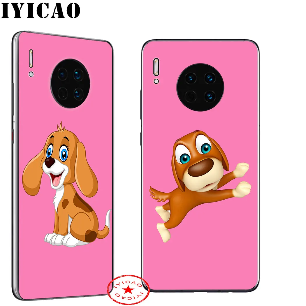 IYICAO розового цвета с рисунком Собака мягкий чехол для huawei Honor 20 10 9 9X 8X 8C 7X 7C 7A 6A Lite