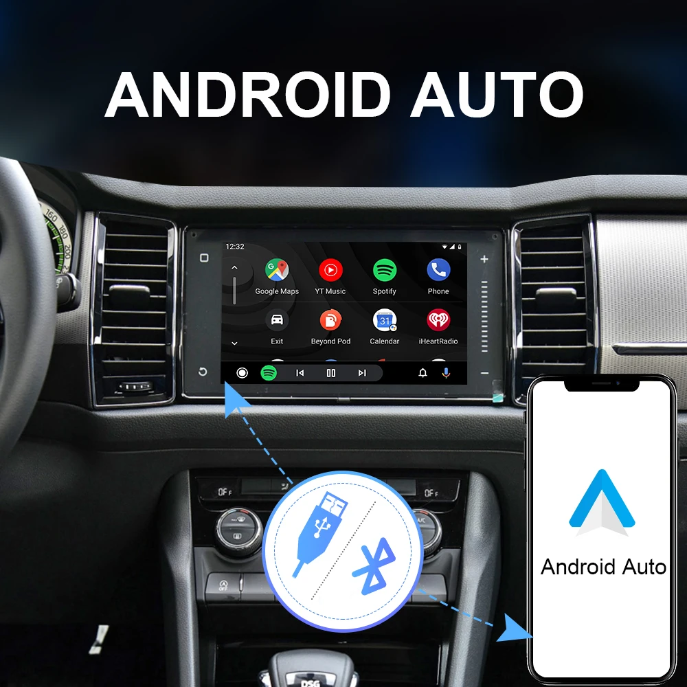 $202.53 ISUDAR For Apple Carplay Wireless Module Video Android Auto For Audi/Volkswagen/Skoda/Seat/Golf/Passat/SUPERP-B/Ibaiza MIB MIB2