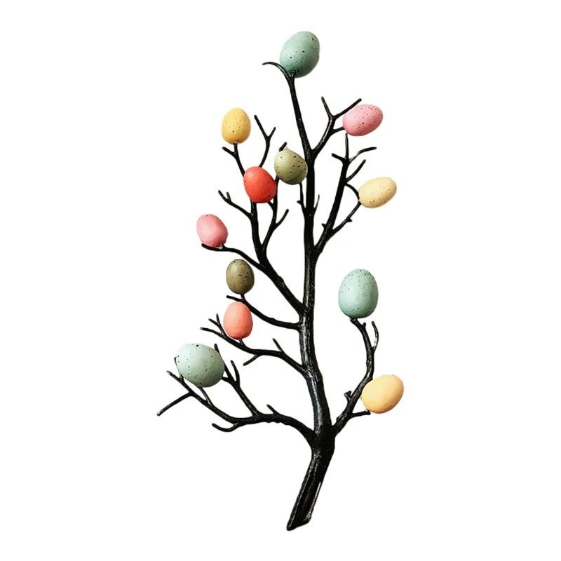 Easter Tree with Painting Eggs Decor Spring Party Supplies Kindergarten Ornament 11UA | Дом и сад
