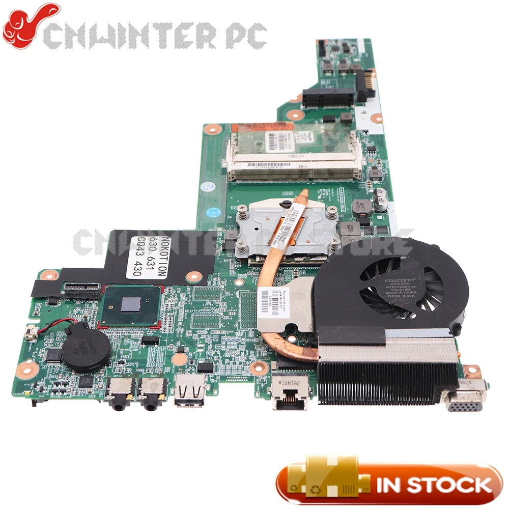 646175-001 646669-001 для HP 430 630 631 CQ43 Материнская плата I3 + радиатор подходит 646981-001 646982-001