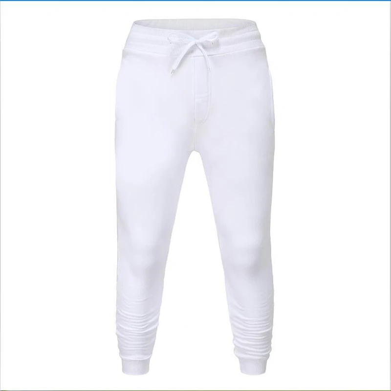 

High quality casual solid color sweatpants men cotton gray men sweatpants, plus size black pants streetwear