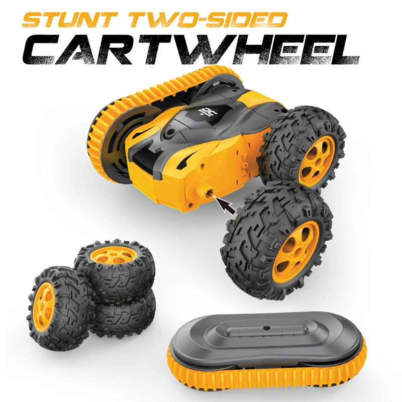 360 вращение автомобиль RC мини трюк с двух сторон дрейф багги 2 4G на гусеничном ходу