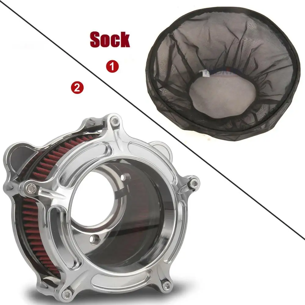 

For harley softail slim fls air filter roadking FLHR air intakes for harley FLHX 00-07 Rain Socker Cover see through Air Cleaner