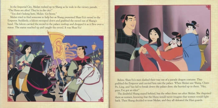 

Original Children Popular Comic Books Mulan Read-Along Storybook and CD Children Books