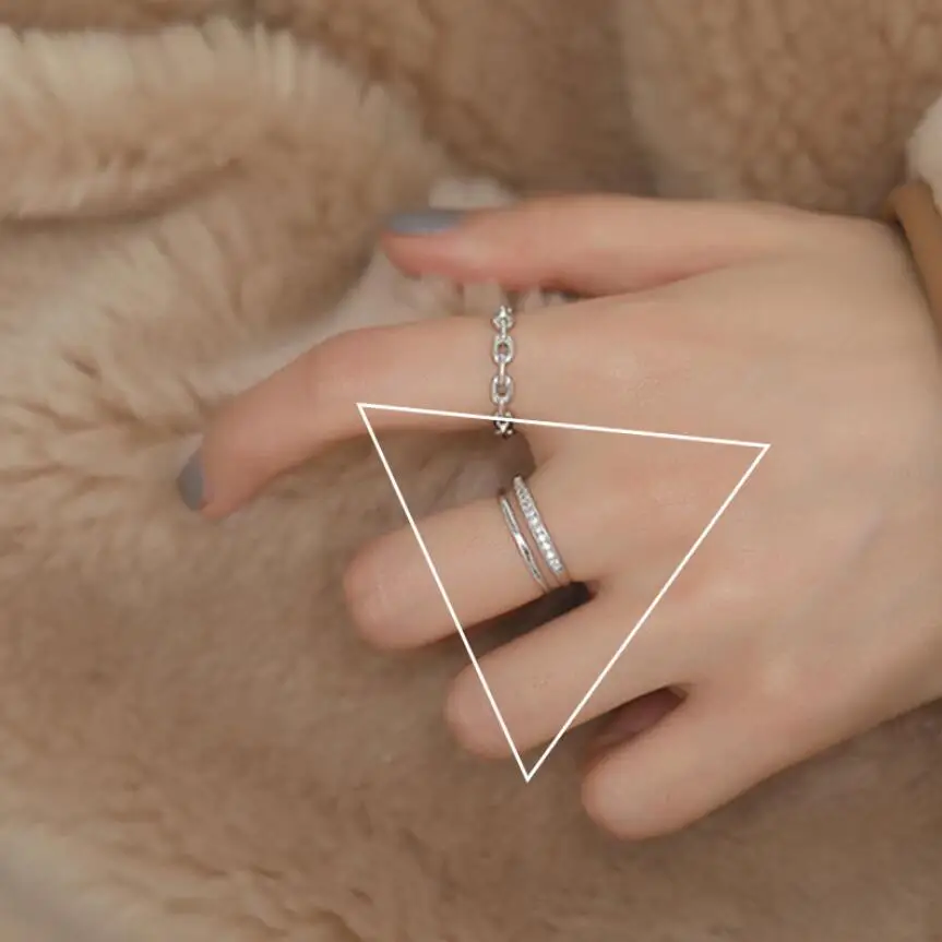 Новые модсветильник открытые кольца с холодным ветром роскошные геометрические