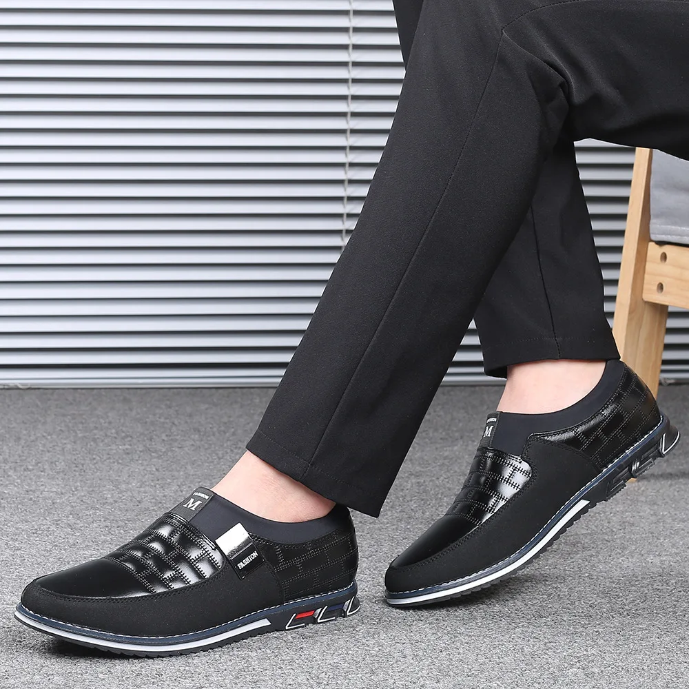 

Luxury Men Oxfords Shoes Male Genuine Leather Casual Shoes Mens Fashion Formal Business Wedding Dress Shoes Zapatos De Hombre