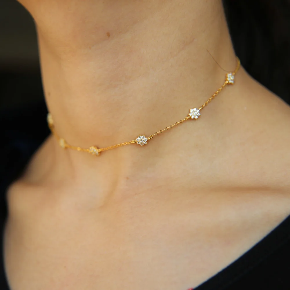 Женское ожерелье из серебра 925 пробы с фианитом|designer necklace|necklace anecklace designer |