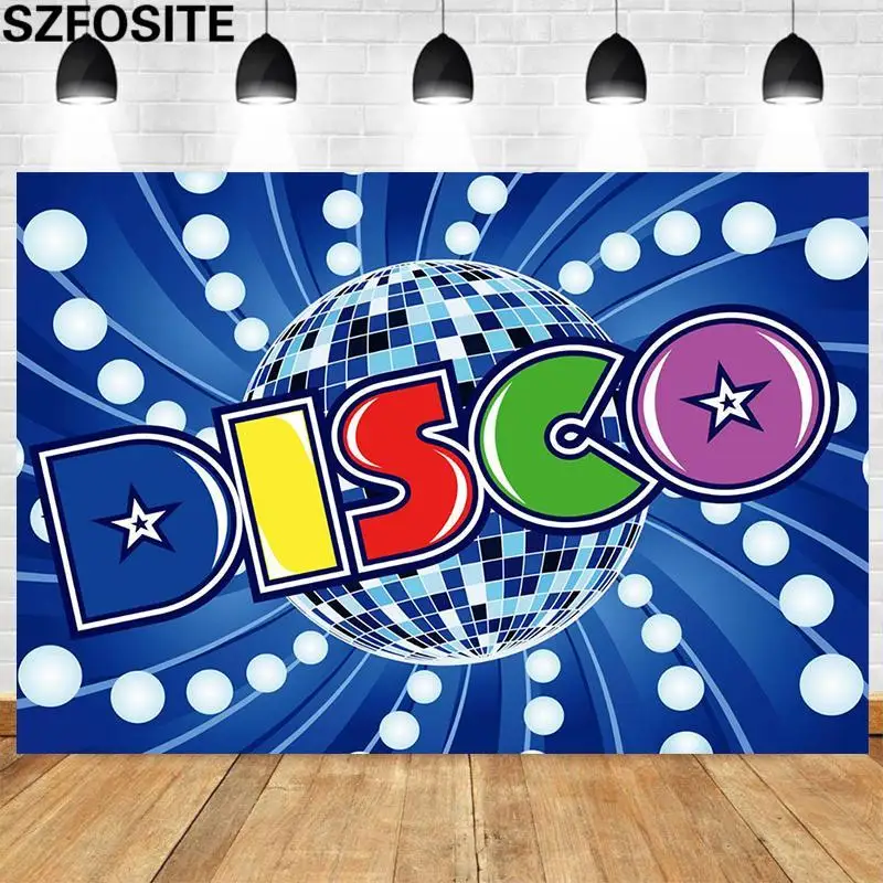 Crazy Disco Stage Turn Light Theme Party Cool Background Happy Carnival Decoration Photography Photo Custom Child Vinyl Backdrop