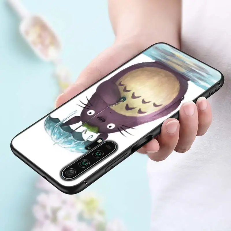 Черный силиконовый чехол аниме Тоторо, гибли для huawei Honor 10i 9X8X20 10 9 Lite 8 8A 7A 7C Pro Lite чехол для телефона - Цвет: Style 14