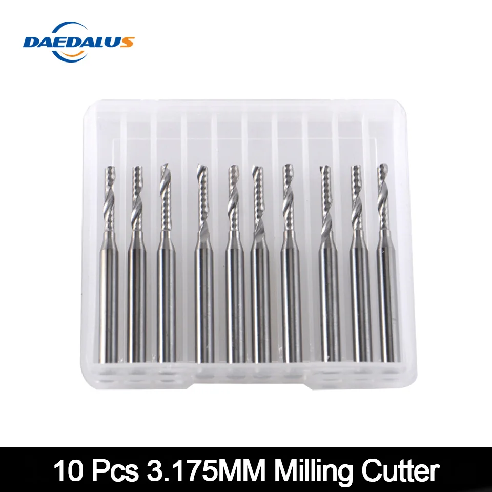 Фрезерный резак с ЧПУ одна фреза 3 175 мм спиральная твердосплавная сверлильные