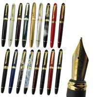 jinhao 450 elegant iraurita fountain pen golden 18 kgp 0 5mm medium nib full metal multicolor for choice ink pen