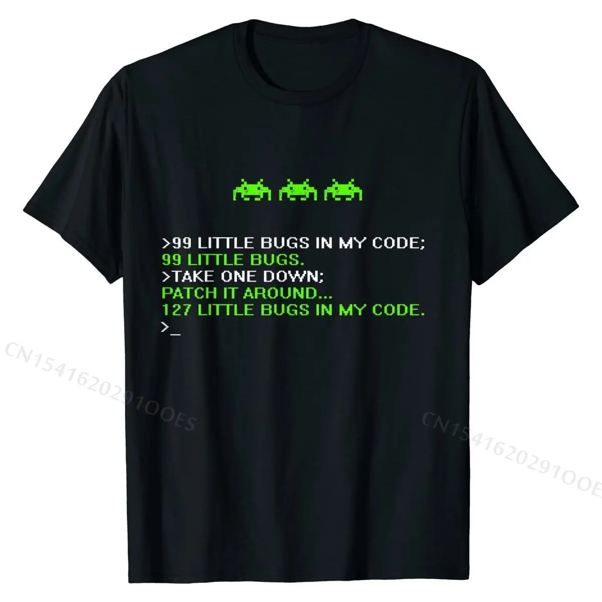 Funny Programmer Coding Debugger Hacker Computer Science Dev T-Shirt Tops & Tees Fashion Print Cotton Man Top T-shirts Print