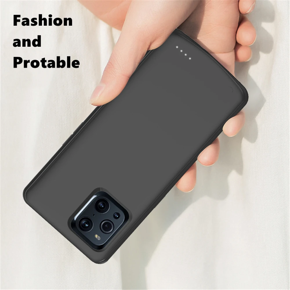 Батарея Зарядное устройство чехол s для OPPO Find X3 Pro 6800 мАч Extrenal зарядки Мощность