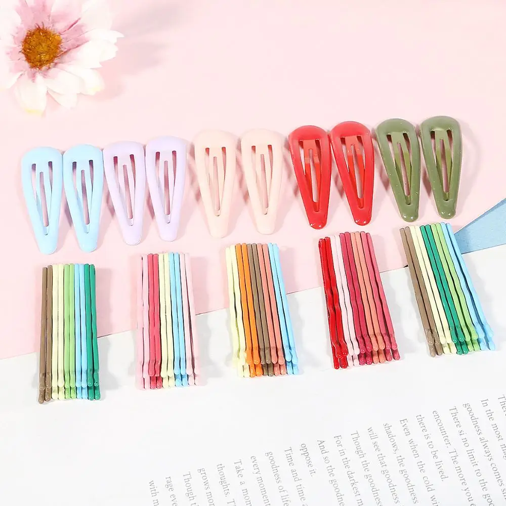 Милые заколки для волос карамельных цветов невидимки металлические детей женщин