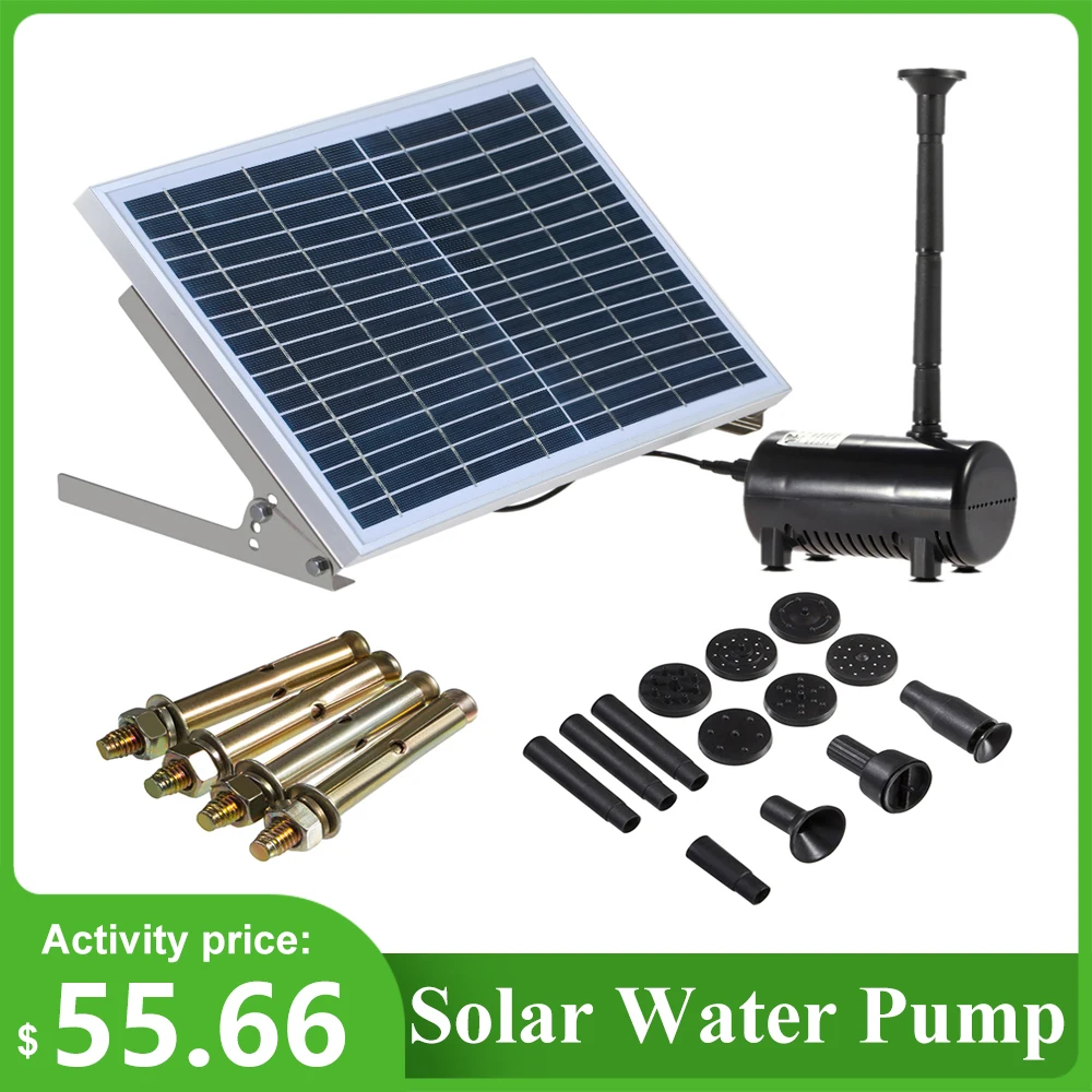

High-power Solar Landscape Fountain 17V 10W Equipment Solar Water Pump Garden Fountains Decorative Fountain