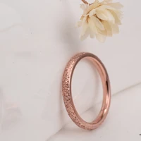 the new frosted couples buddhist monastic discipline titanium steel ring rose gold ornaments