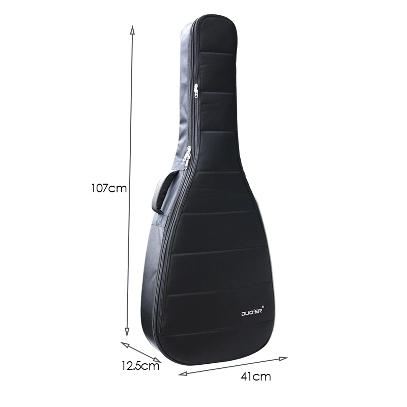 

DUOER Guitar Backpack Thick Waterproof Striped Portable Double Shoulder Guitar Bag Student for 40 Inch 41 Inch Guitar