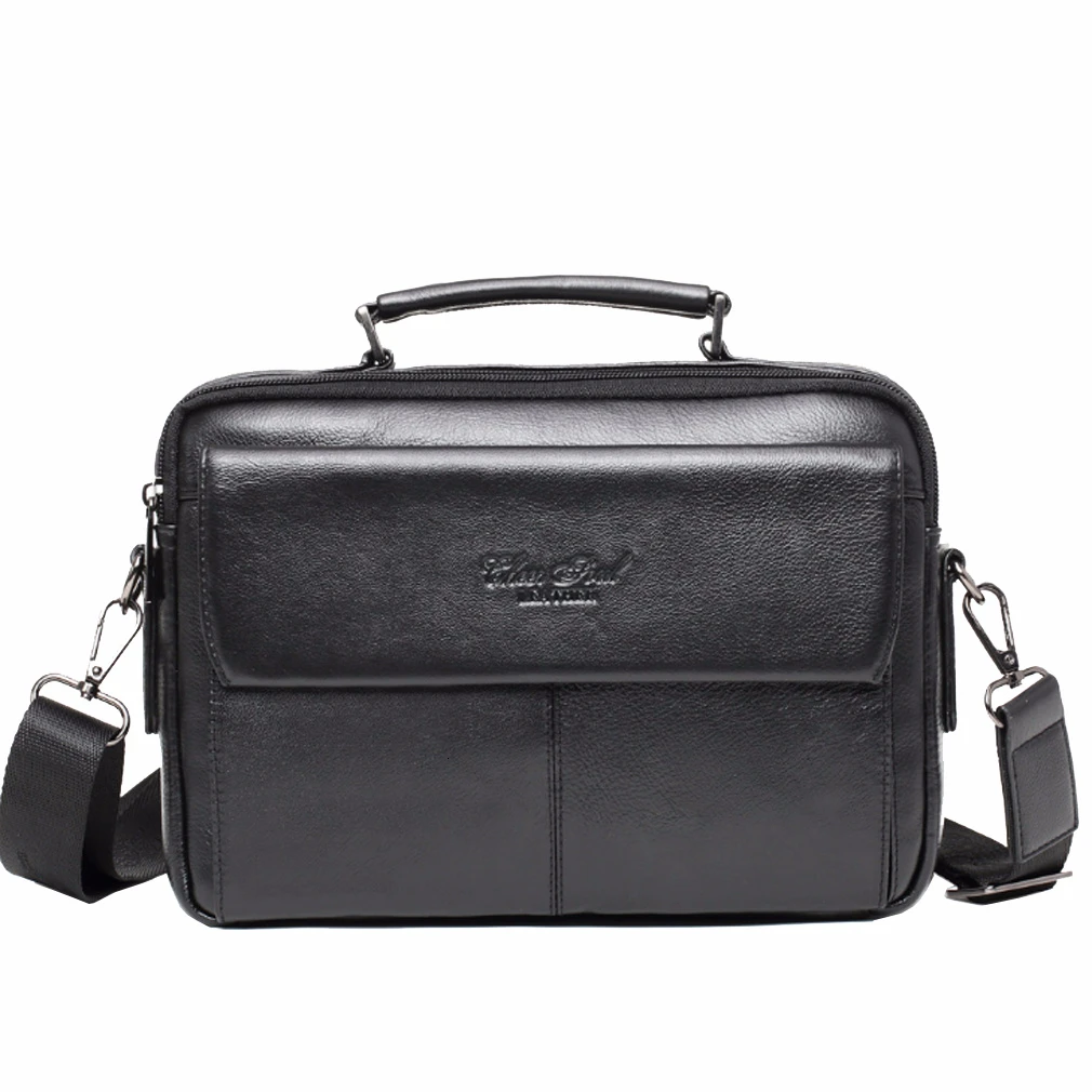 Деловая сумка мессенджер на ремне для мужчин кожаный тоут через плечо портфель