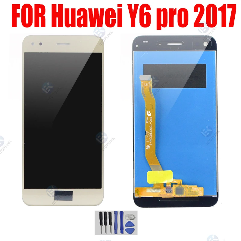 ЖК-дисплей для Huawei Y6 pro 2017 телефон с сенсорным экраном в сборе замена рамки +