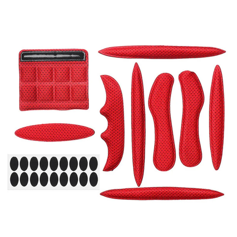 

Красная универсальная внутренняя подкладка для шлема, набор поролоновых прокладок, герметичная губка для спорта на открытом воздухе, аксес...