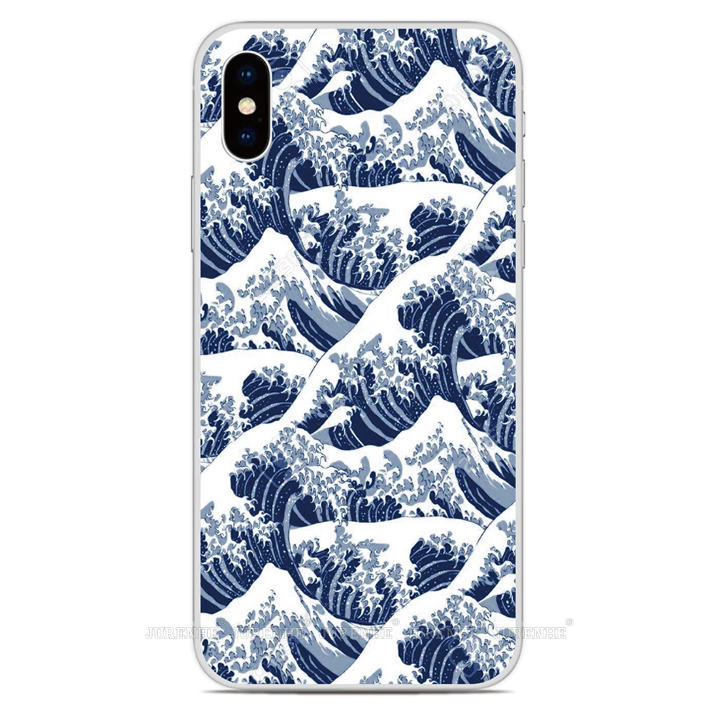 Жесткий чехол Wave off Kanagaw для Hua wei Honor 9 Lite V9 mate 9 10/Y7 5," Y5 Y6 5,0" P20 чехол для телефона Capa Coque Fundas