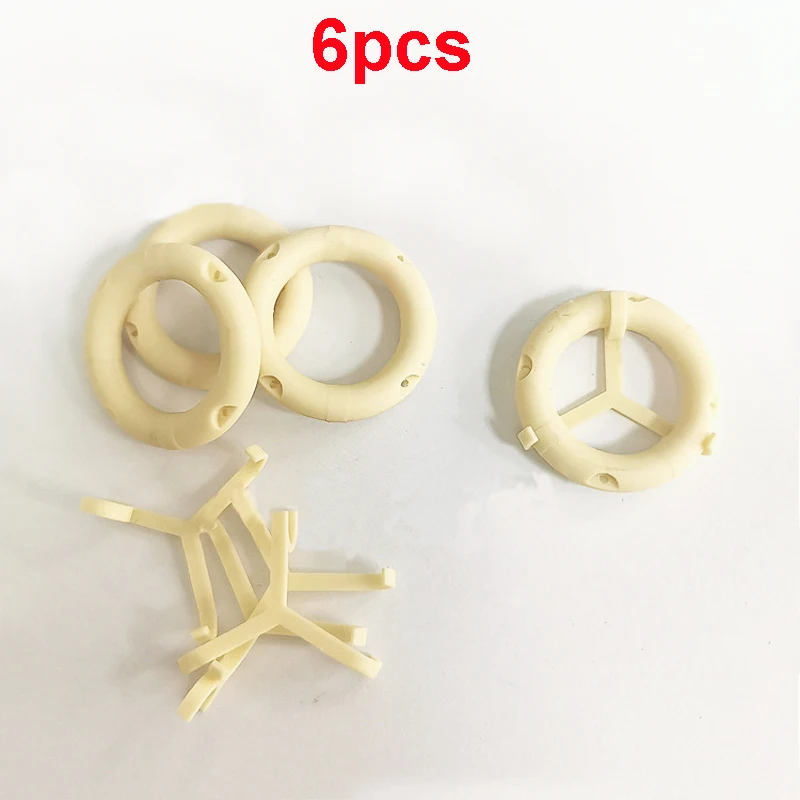 

6PCS Resin Assembly Model Lifebuoy Ring Diameter 30mm Life Buoy with Bracket DIY Decoration Parts for RC Simulation Boat Ship