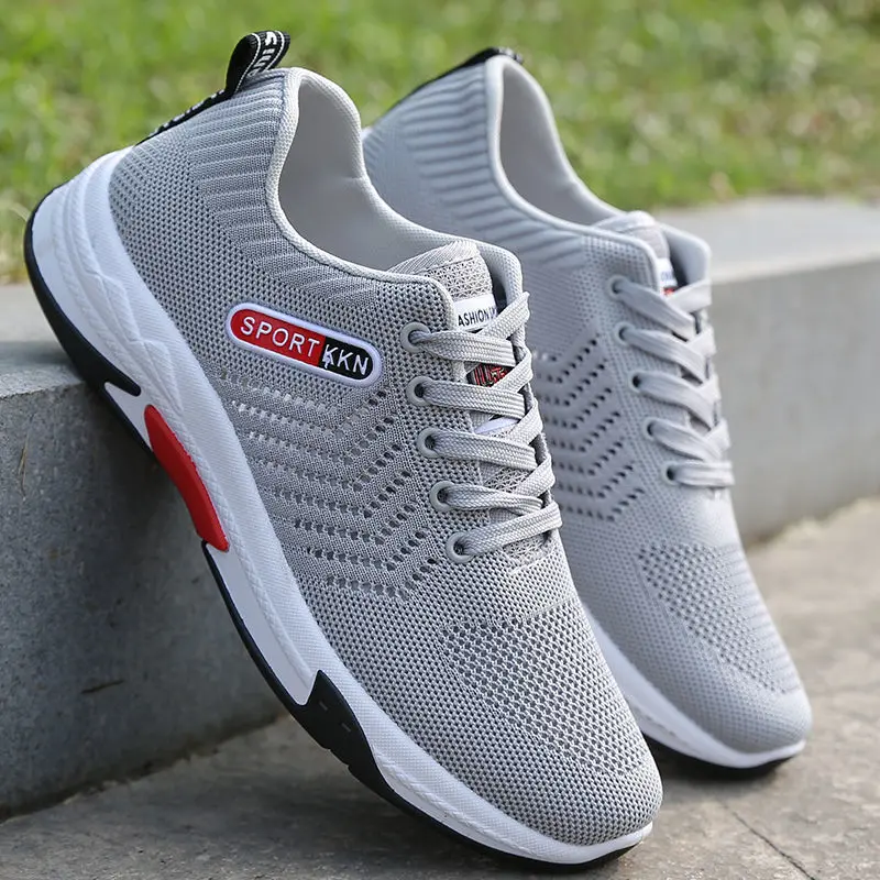 

Летняя дышащая мужская спортивная обувь, сетчатые легкие летающие кроссовки, мужские дизайнерские кроссовки