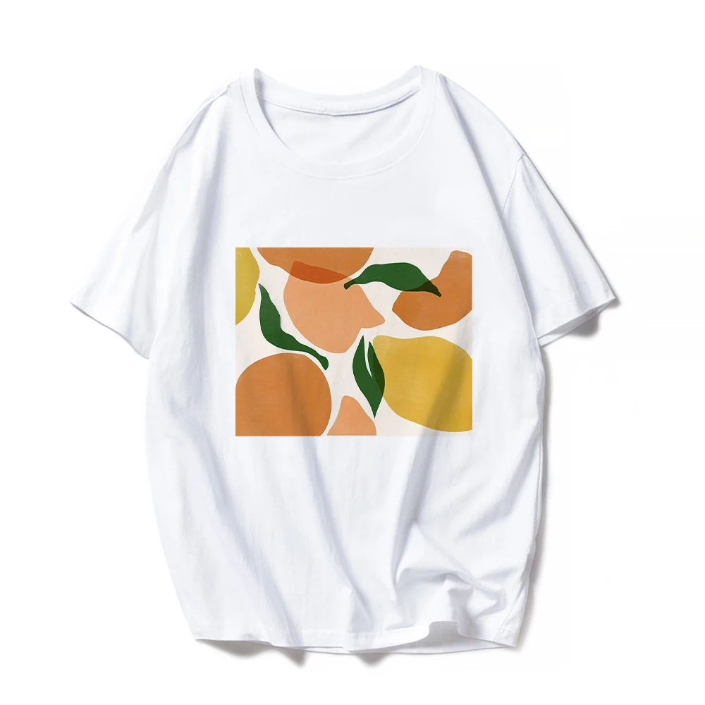 

Funny T Shirts Women Cartoon Peach Print Casual Short Sleeve Top Harajuku Japan and Korea Female 90S Ropa Soft Girl Aesthetic