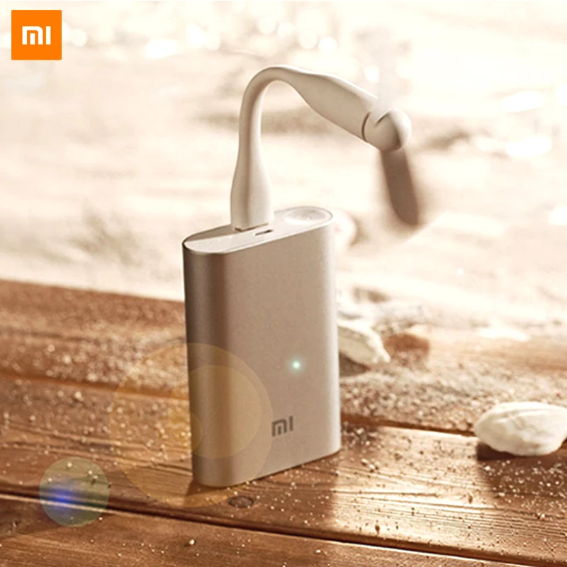 Xiaomi Портативный Гибкий мини USB вентилятор гибкие съемные USB гаджеты низкая мощность для банка питания для ПК для ноутбука для OTG