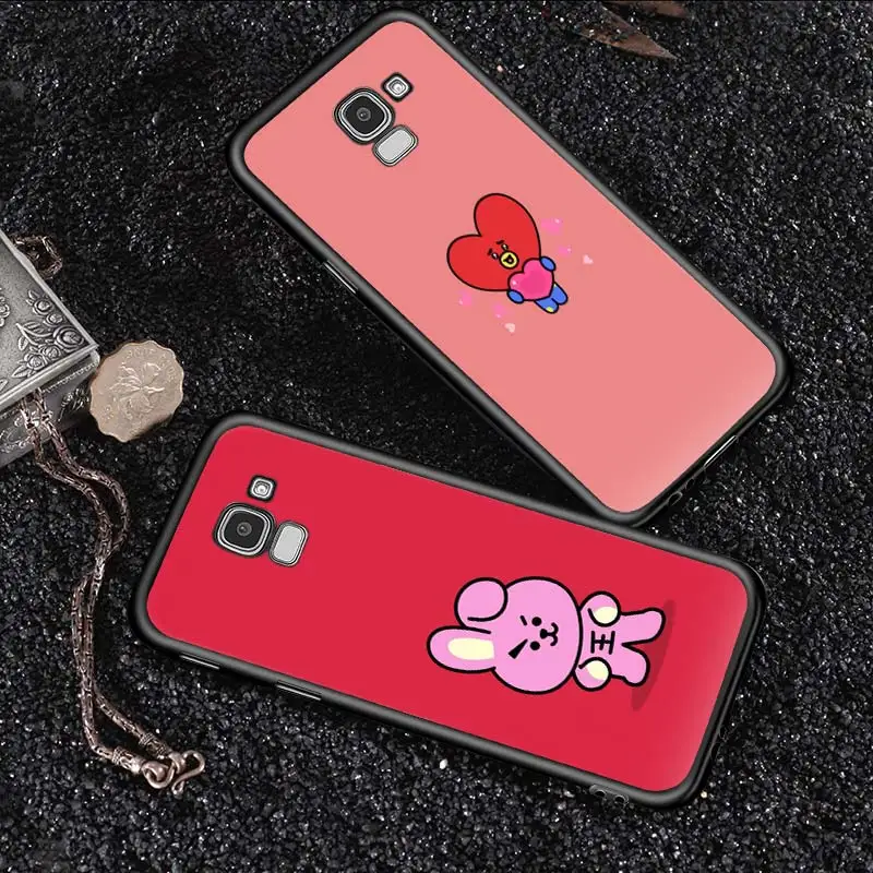 

Cute Cartoon B For Samsung J8 J7 Duo J730 J6 J5 J530 J4 J3 J330 J2 Core Star Prime 2018 EU Plus Black Phone Case
