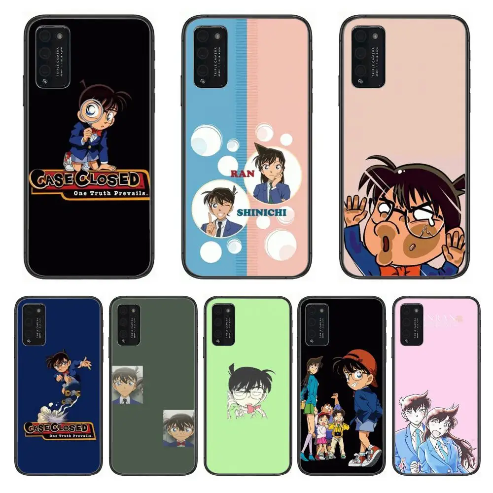 

Anime Detective Conan Clear Phone Case For Huawei Honor 10 20 30 9 X Pro Lite V 5G RU Black Etui Coque Hoesjes Comic Fashion
