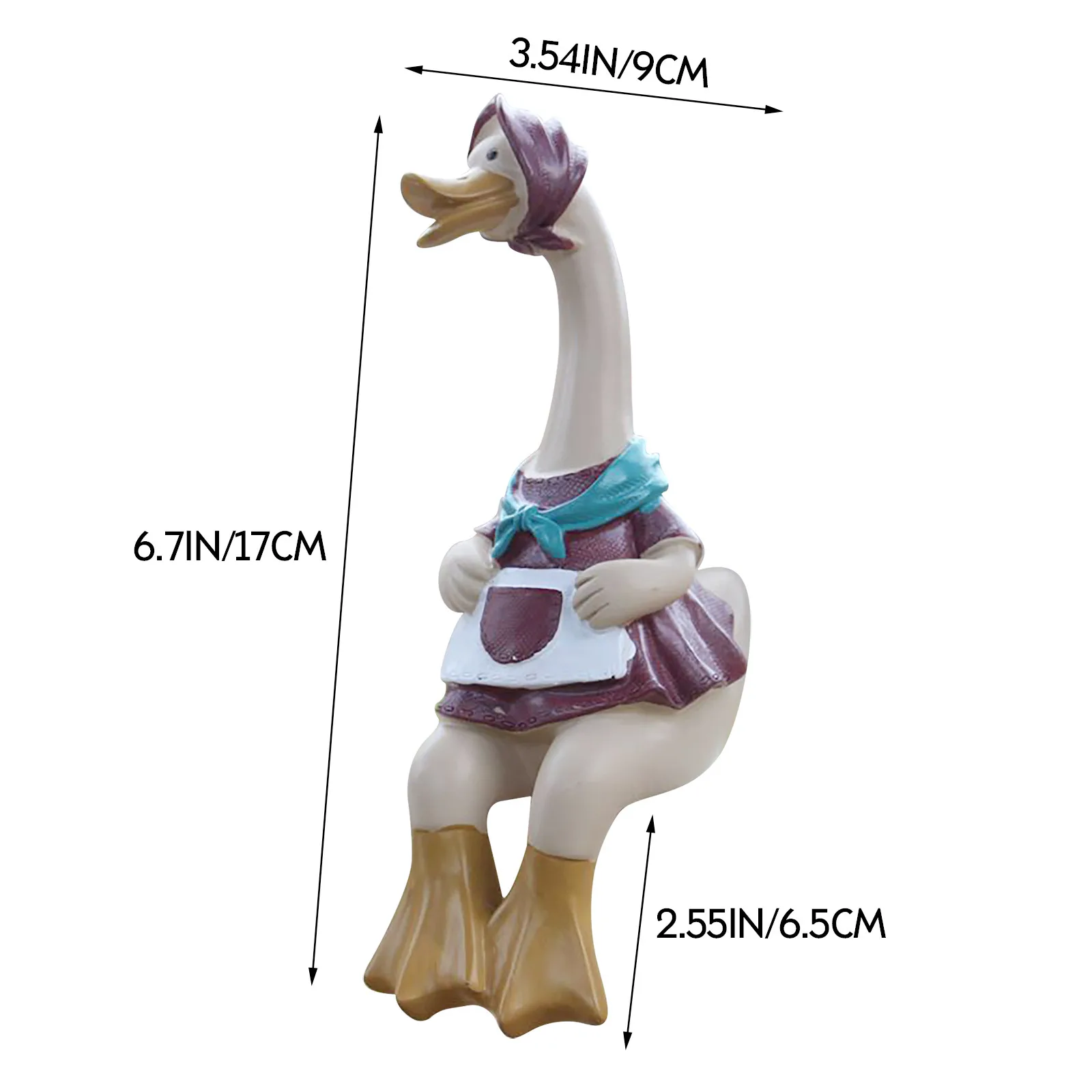 Соломенная шляпа из смолы 1 пара садовый двойной Утенок пруд Ландшафтная статуя