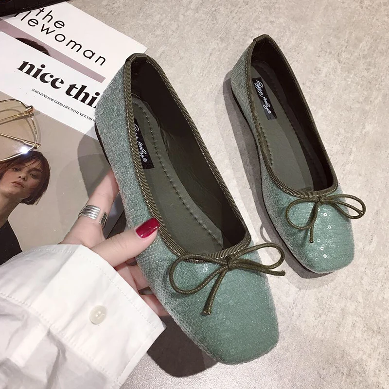 Балетки женские кожаные на плоской подошве весна 2020 | Обувь