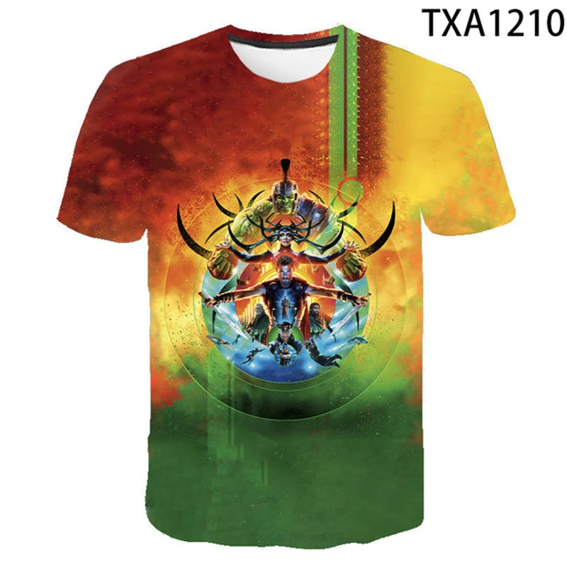 

2021 New Summer Thor T Shirt Men Women Children 3D Printed T-shirts Casual Boy Girl Kids Fashion Streetwear Cool Tops Tee