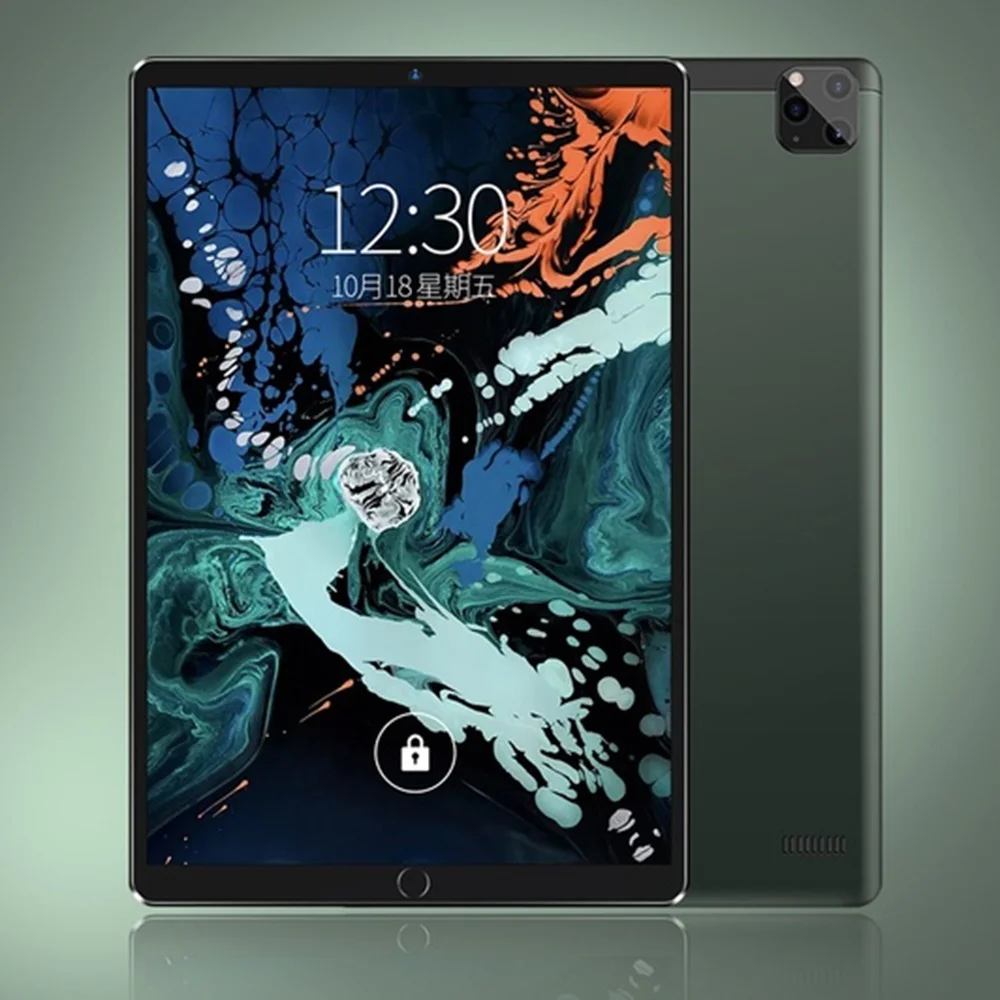 

2021 Newest Tablet Pc 10.1 Inch Tablets 6GB+128GB WiFi Tablet Android 9.0 Bluetooth Game Tablet Computer with Three Cameras