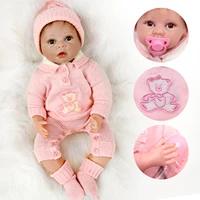 reborn doll realistic 55 cm 22 inch silicone vinyl baby girl acrylic eyes kids toy collection birthday gift czech delivery