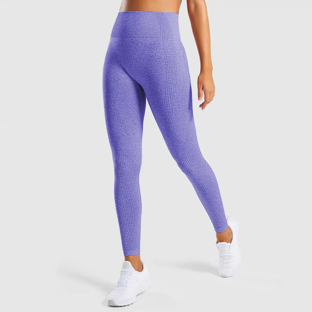 

Seamless Yoga Pants Women Sports Legging High Waist Fitness Jacquard Weave Running Pants Gym Sports Pants CYF007