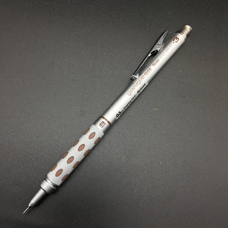 

Механический карандаш Pentel GRAPHGEAR металлический 0,3/0,5/0,7/0,9 мм
