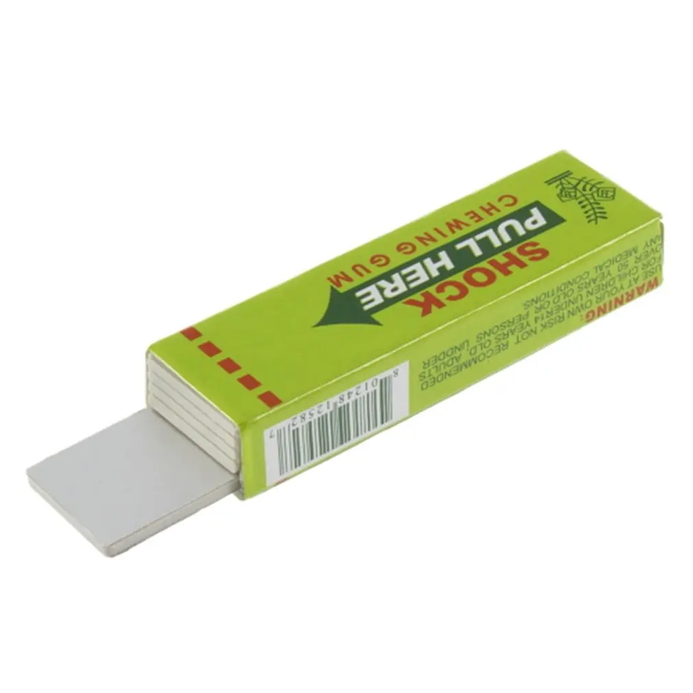 Новинка Электрический шок Шокирующая Жевательная резинка выдвижная головка