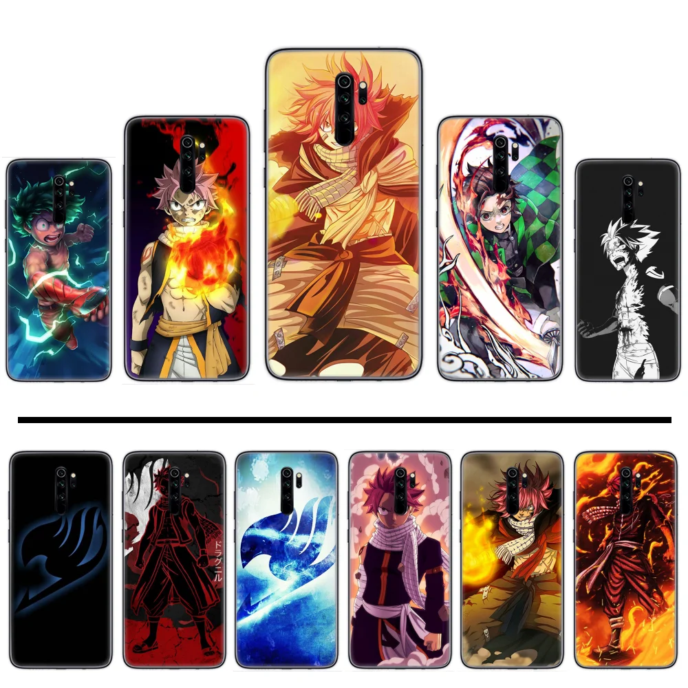 Аниме Сказочный хвост Мультфильм ТПУ черный чехол для телефона Корпус xiaomi Redmi 5 5A