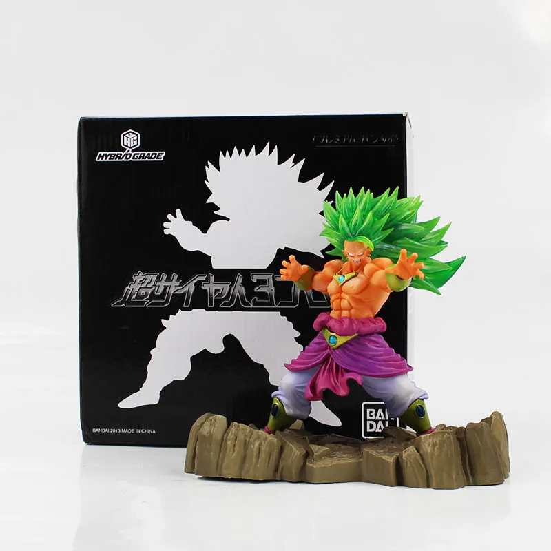 Dragon Ball Z Super Senshi Broly Super Saiyan ПВХ Коллекционная Фигурка Драконий жемчуг фигурка модель игрушки - Цвет: C with box