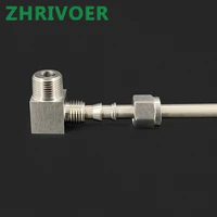 304 stainless steel ferrule elbow double snap ring right angle elbow terminal joint air source middle corner joint copper pipe