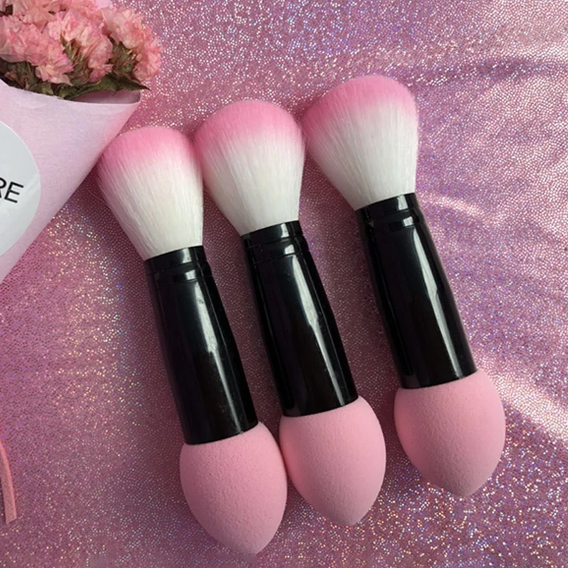 1 шт. Профессиональная Кисть для макияжа с двумя головками | Красота и здоровье